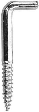 Screw hook with flat slot, galvanized, 80 mm (100 pcs)