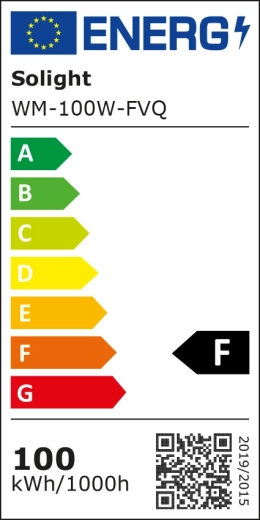 Energy label and efficient operation