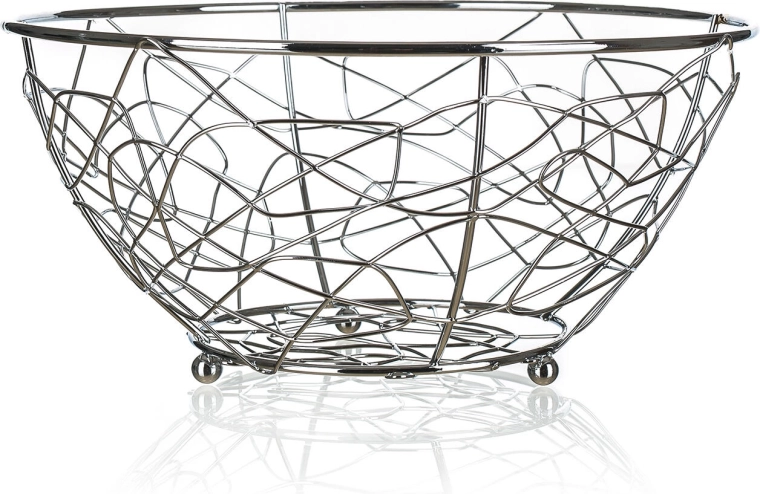Banquet Vanity Wire Fruit Basket 23 cm Chrome