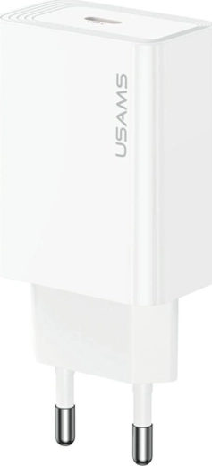 USAMS 30 W USB-C Wall Charger (White)