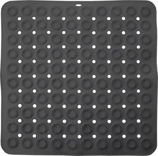 Non-slip shower mat 54 × 54 cm, grey