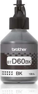 Black ink BROTHER BTD60BK 7500 pages for DCP/MFC