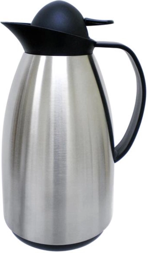 Stainless steel vacuum flask with aroma button 1 L