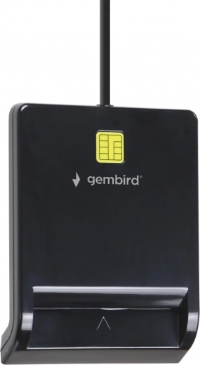 Универсален USB четец за SmartCard карти, черен