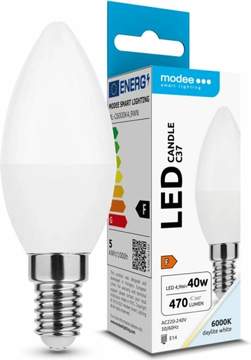 LED candle bulb E14 4.9 W 470 lm cool white