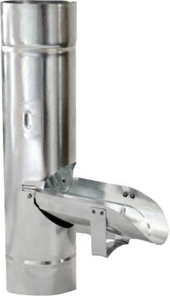 Flap for downpipe 80 mm galvanized