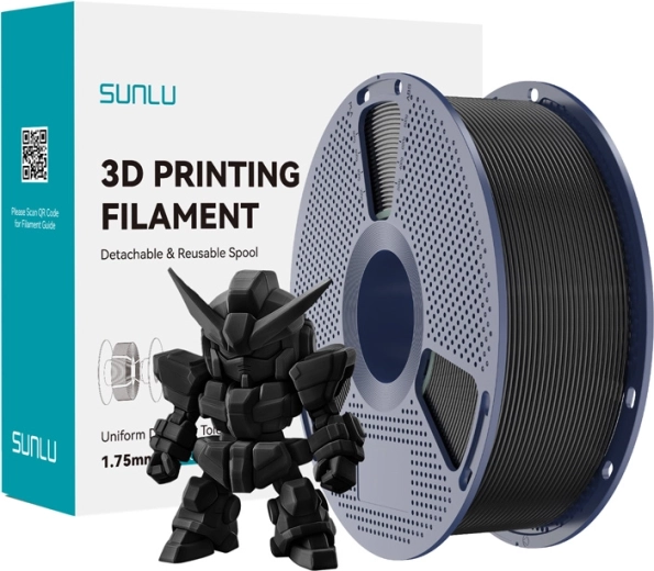 Sunlu PLA+ 2.0 черен филамент