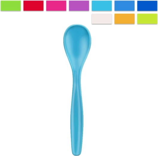 Plastic dessert spoon (UH) – assorted colors (1 pc)
