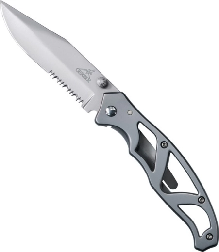 Gerber Paraframe I Serrated назъбен джобен нож 7,5 см, изцяло метален