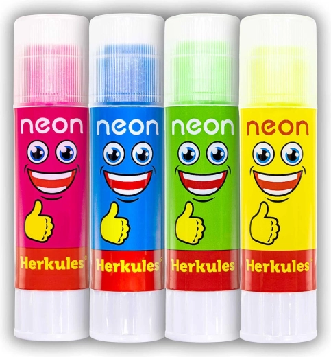 Лепилна пръчица Herkules Neon 15 g с брокат