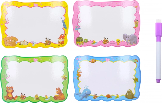 Изтриваща се дъска 25x35 см с маркер