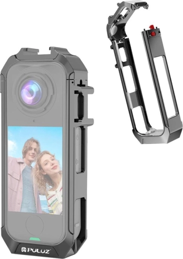 Метален защитен кейс Puluz за Insta360 X4 Air сив