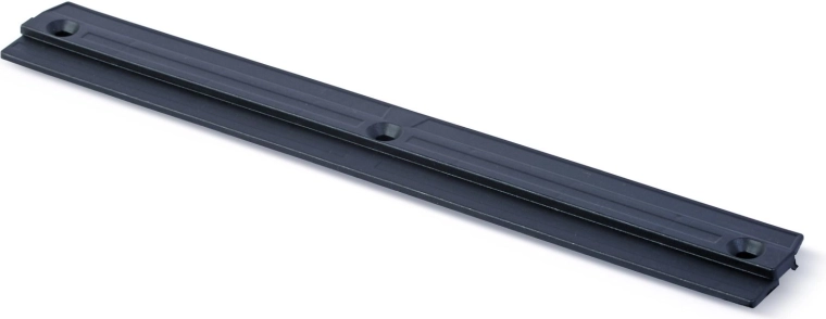Mounting rail for hanging bins, black 386 × 8 × 43 mm