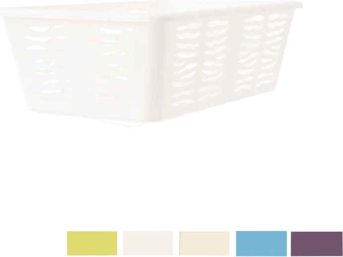 Storage Basket Zebra – Plastic Organizer, Assorted Colors 25 × 15.8 × 8.1 cm