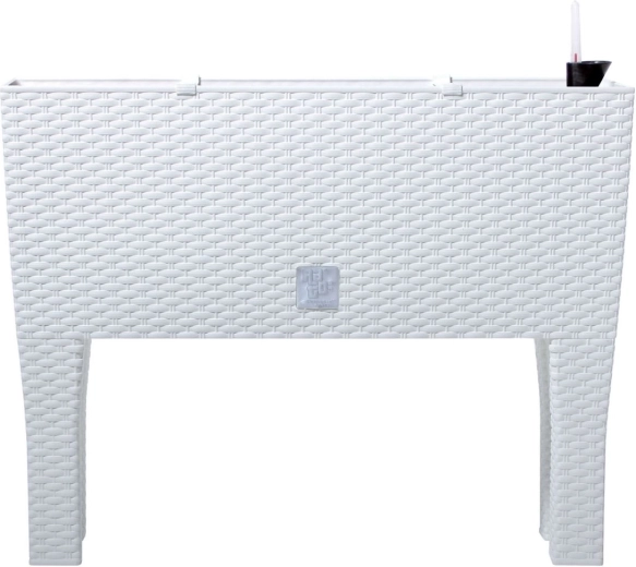 White Self-Watering Planter Box Rato Case High 60 cm