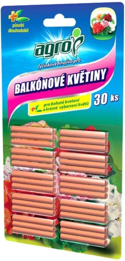 Торови пръчици за балконски цветя AGRO, 30 бр.