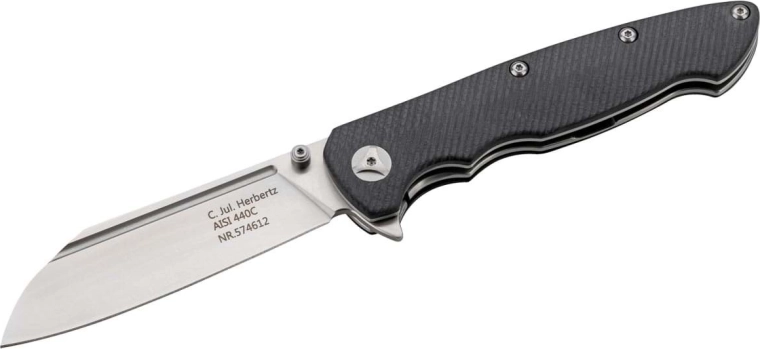 Едноръчен джобен нож 9 см Sheepfoot, G10, черен