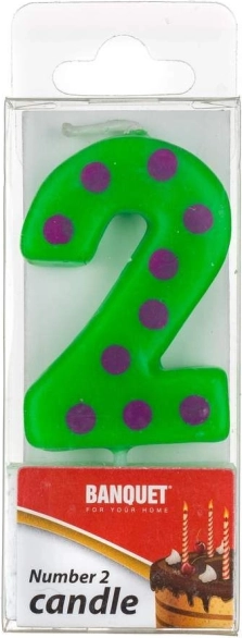 Рожденическа свещ цифра 2