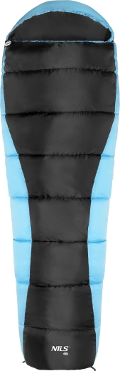 NILS Camp NC2012 mummy sleeping bag black/blue