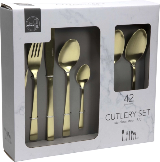 Tavola Cutlery Set 42 pcs – Gold