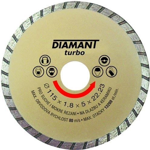 Диамантен режещ диск 150 мм Turbo с редукция 22,2/20 мм