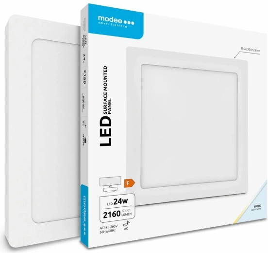Modee LED квадратен таванен панел 24 W студено бяла 2160 lm