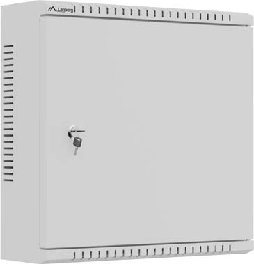 Lanberg wall-mounted installation cabinet TPR 10″ with MESH panel 400 × 400 × 140 mm, gray