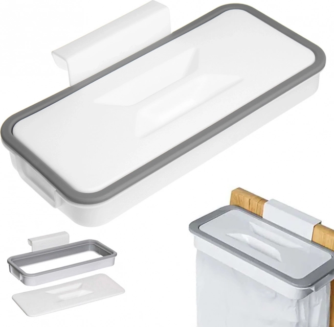 Висящ държач за торби за боклук с капак