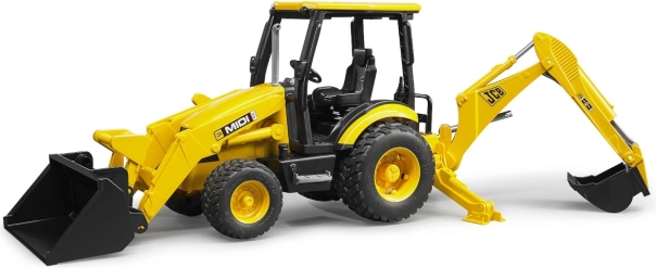 Bruder трактор JCB MIDI челен товарач с багер