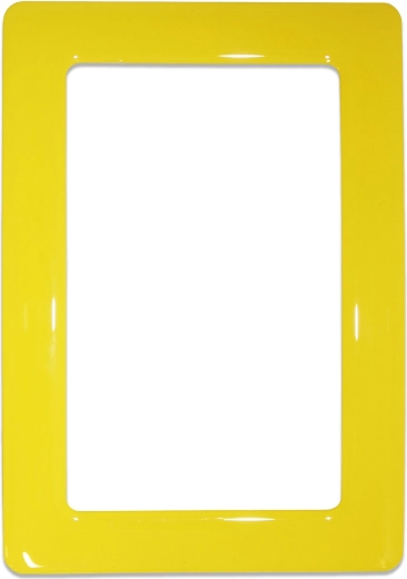 Magnetic self-adhesive frame size 13.0 x 8.1 cm - yellow
