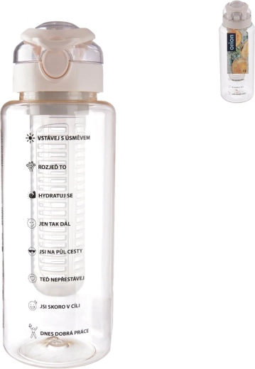 Tritan bottle with Loop cap and fruit infuser 1 l