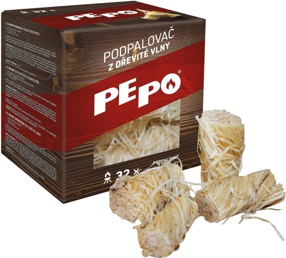 PE-PO Wood Wool Firelighter, 32 pcs