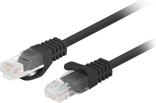 Пач кабел Cat 6 UTP 3 m Fluke passed черен (опаковка 10 бр.)