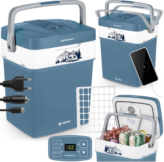 Преносим автохладилник BERDSEN Icemax 29 л с ECO режим – син