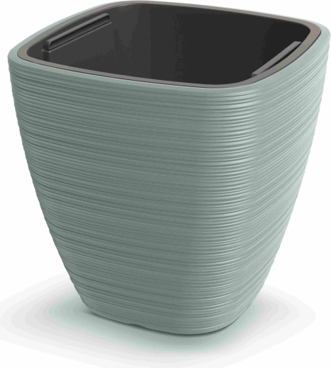 Vena Square Planter 29 cm sage