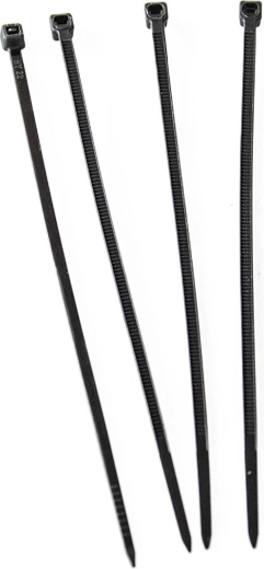 Nylon cable ties 200 × 3.6 mm, black (50 pcs)
