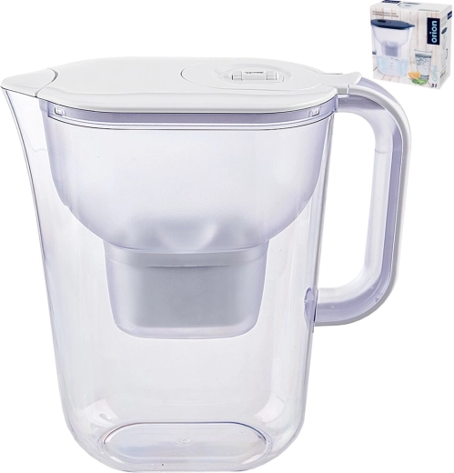 UH Carbo water filter jug 3 l, white, with filter