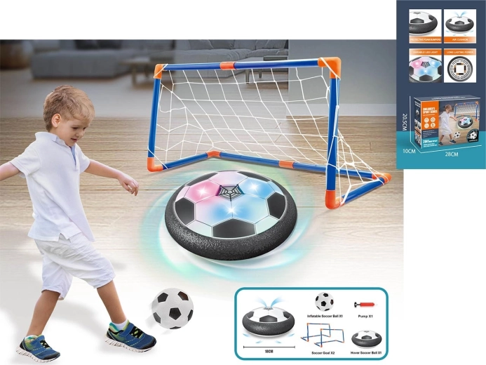 Hovering soccer ball with goals Hover Soccer with LED lighting