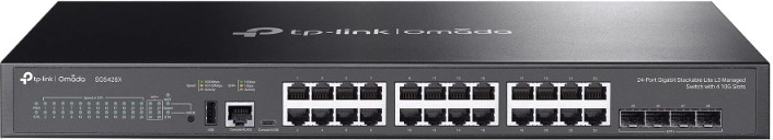 TP-Link Omada SG5428X managed stackable L3 switch with 24 Gigabit ports
