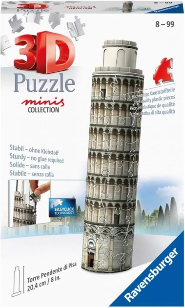 Ravensburger 3D пъзел с мотив Наклонената кула в Пиза