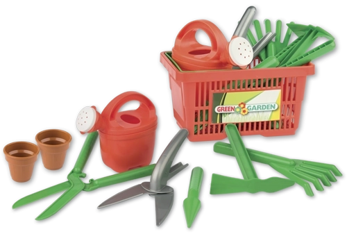 Градинарски комплект в кошничка за деца Androni, 9 части