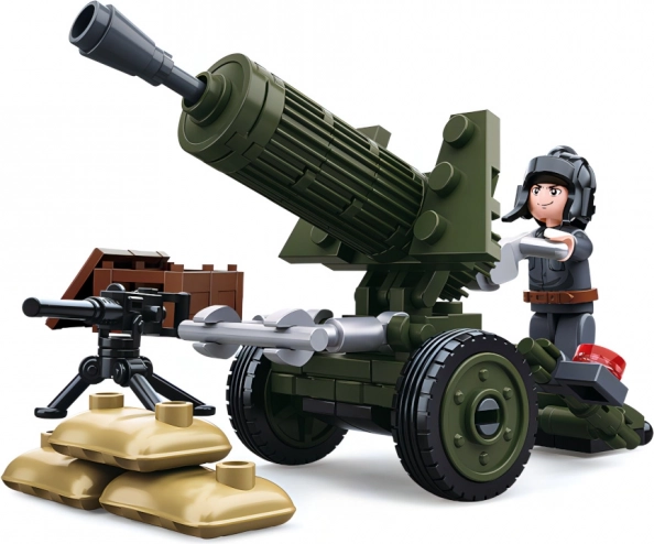 Sluban Втората световна война противотанково оръдие 4в1 мини конструктор