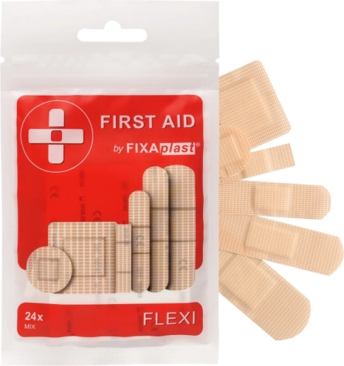 Fixaplast First Aid Flexi Mix elastic plasters 24 pcs