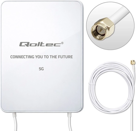 Directional outdoor 5G LTE antenna 16 dBi with SMA connector (3300–3800 MHz), 3 m cable, IP67