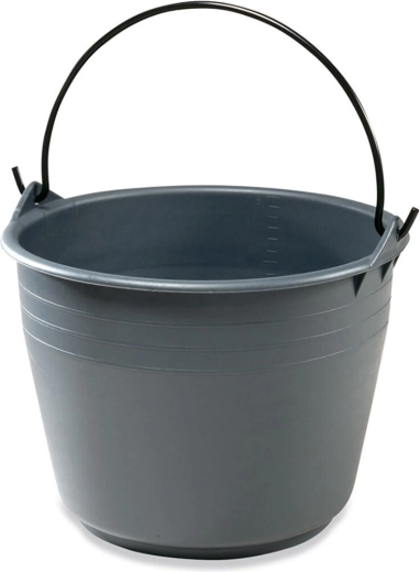 Agricultural bucket 18 L gray, food-safe