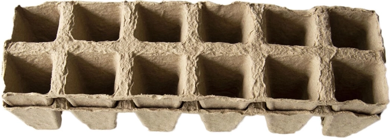 Paper seed trays with 12 cells (2 pcs)