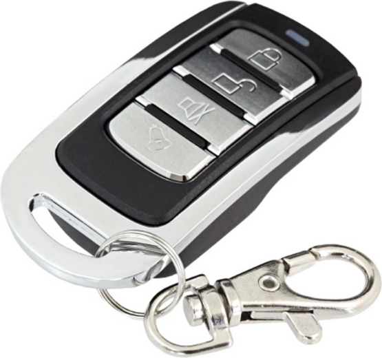 Универсално самообучаващо се дистанционно управление 4-канално 433,92 MHz черно‑хром