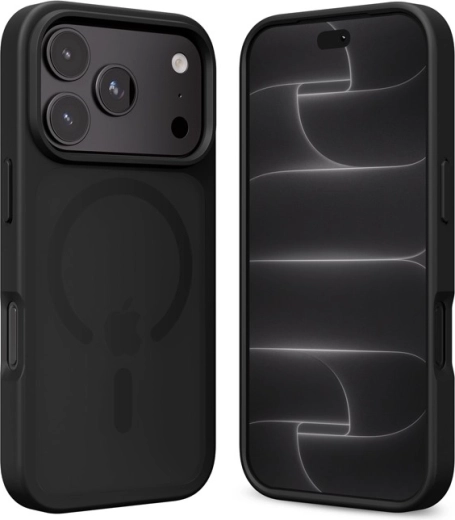 Crong Hybrid Matte Magnetic case with MagSafe for iPhone 18 Pro Max and 17 Pro Max, black