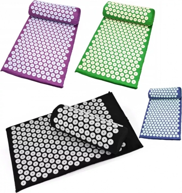 Акупунктурна постелка с възглавничка – Синя