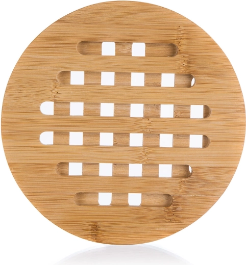 Wooden bamboo trivet BRILLANTE 17.5 cm